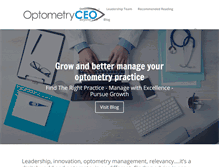 Tablet Screenshot of optometryceo.com